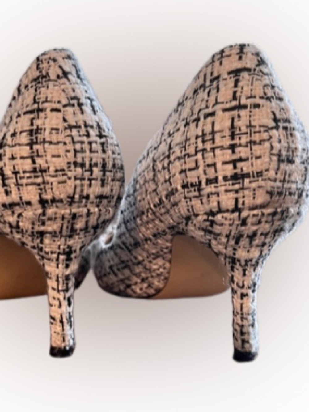 Charles By Charles David Tweed Plaid Heels 7M - Picture 3 of 5